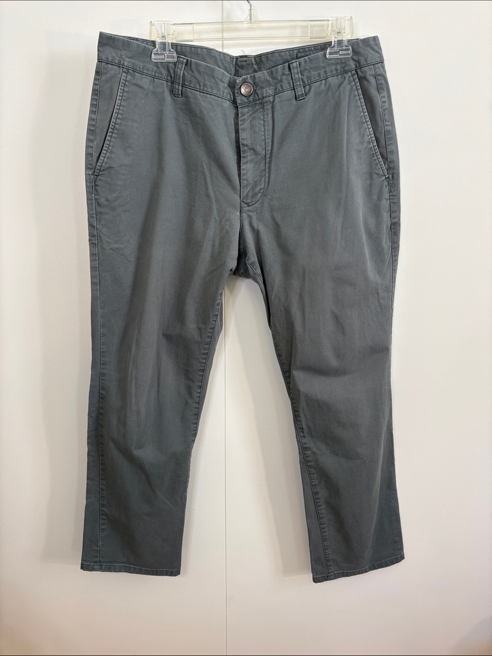 Bonobos Green-Gray Chino Slim Pants 34/28